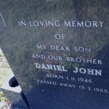 SWARDT Daniel Johannes, de 1916-1970 :: SWARDT Daniel John, de 1946-1965