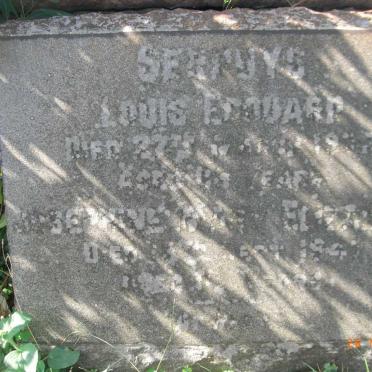 SERRUYS Louis Edouard -1936 &amp; Josephine Mary Elizabeth -1947