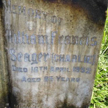 SEAGER William Francis -1952 &amp; Eliza Ann -1942
