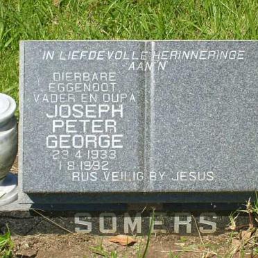 SOMERS Joseph Peter George 1933-1992
