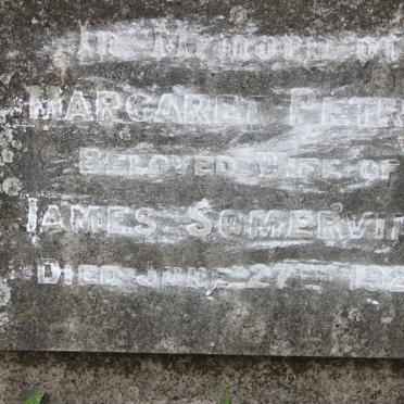 SOMERVILLE Margaret Petrie -1921