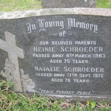 SCHROEDER Heinie -1963 &amp; Natalie -1972