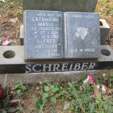 SCHREIBER Alfred Anthony 1911-1985 &amp; Catharina Maria 1921-1982