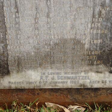 SCHWARTZEL A.F.J. -1963