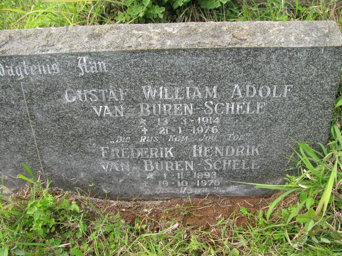 SCHELE Gustaf William Adolf, VAN BUREN 1914-1976 :: SCHELE Frederick Hendrik, VAN BUREN 1893-1976
