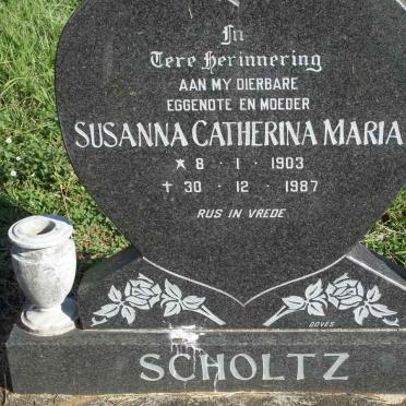 SCHOLTZ Susanna Catherina Maria 1903-1987