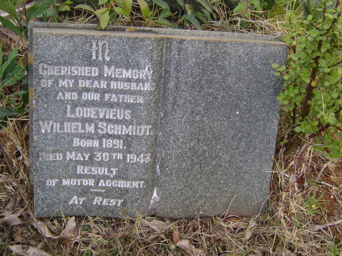 SCHMIDT Lodevieus Wilhelm 1891-1943