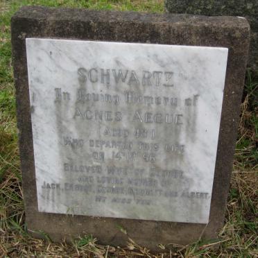 SCHWARTZ Agnes Aegue -1956