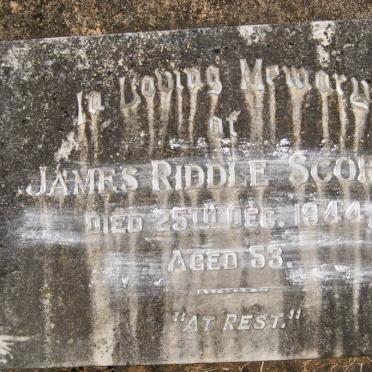 SCORER James Riddle -1944