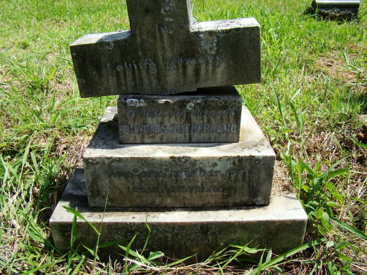 SUTHERLAND Thomas -1921