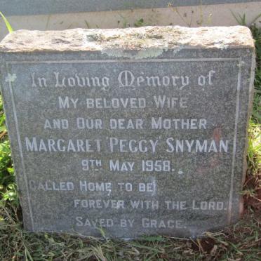 SNYMAN Margaret -1958