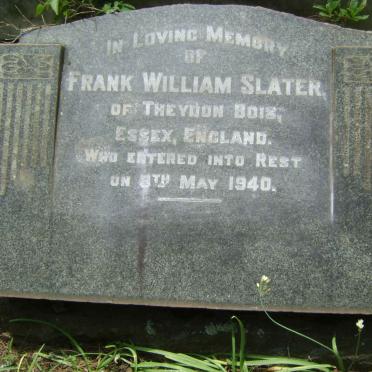 SLATER Frank William -1940