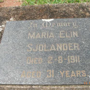 SJOLANDER Maria Elin -1911