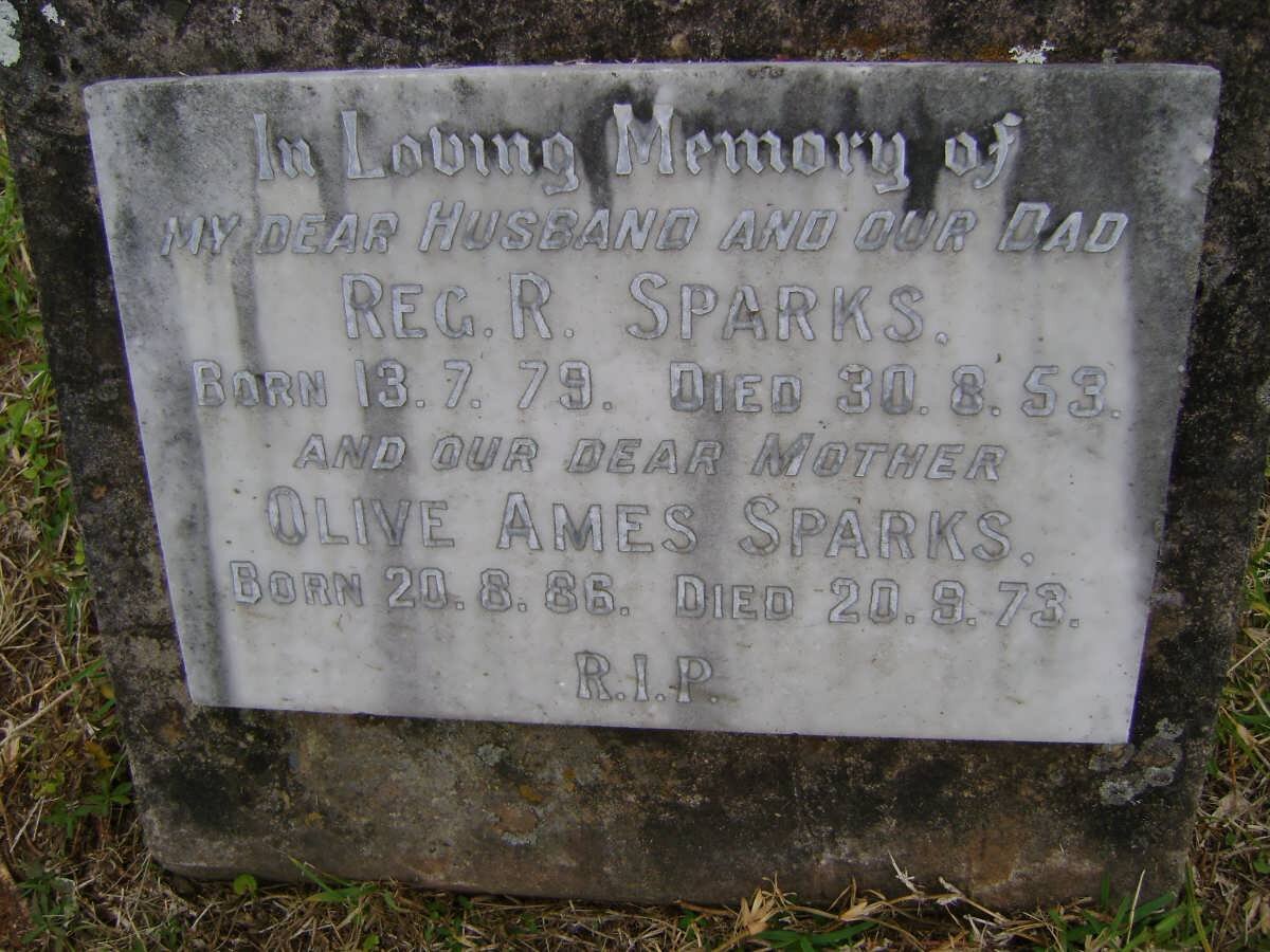 SPARKS Reg. R. 1879-1953 &amp; Olive Ames 1886-1973