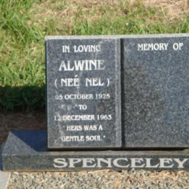 SPENCELEY Alwine nee NEL 1925-1963