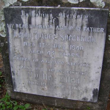 SPEARMAN Leigh Horace -1940 &amp; Murtle Ellen -1968