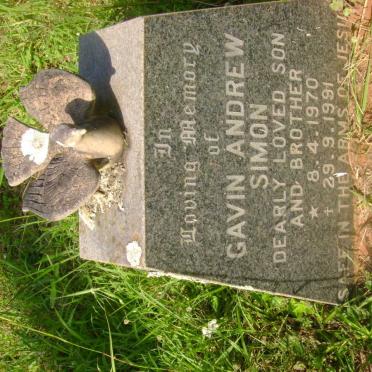 SIMON Gavin Andrew 1970-1991 :: SIMON Basil Andrew -1948 