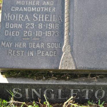 SINGLETON Moira Sheila 1918-1973