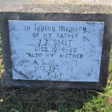 SMIT Johannes Jacobus -1955 &amp; Aletta Sofia Martina -1965