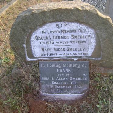 SMEDLEY Basil Biggs -1942 :: SMEDLEY Dallas Dermot -1942 :: SMEDLEY Frank -1943