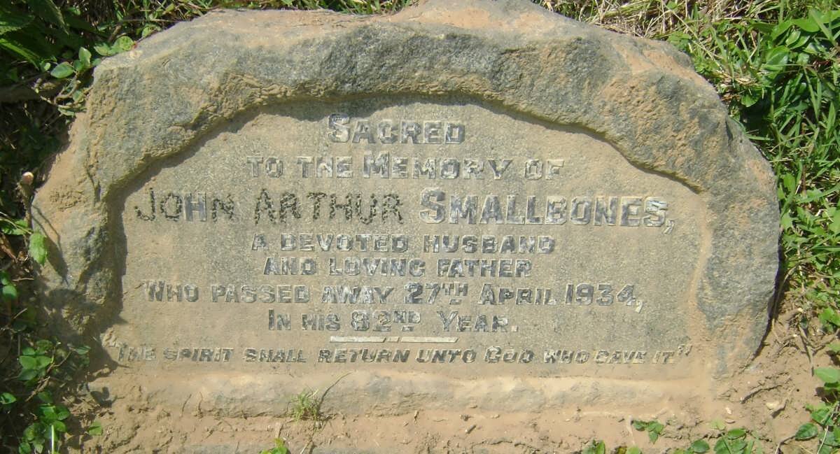 SMALLBONES John Arthur -1934