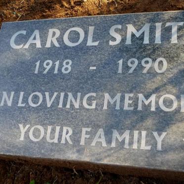 SMITH Carol 1918-1990