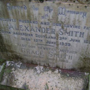 SMITH Alexander 1868-1939 &amp; Grace -1965