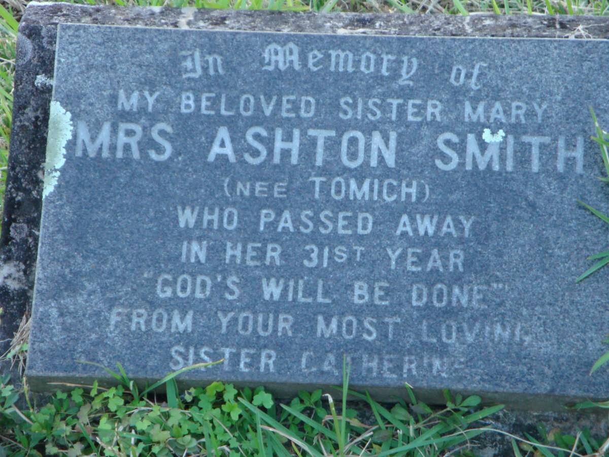 SMITH Mary, Ashton nee TOMICH