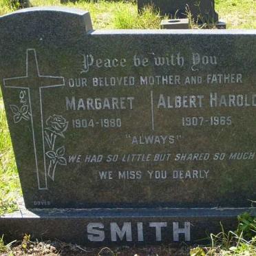 SMITH Albert Harold 1907-1965 &amp; Margaret 1904-1980