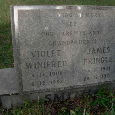 SMITH James Pringle 1901-1971 &amp; Violet Winifred 1908-1953