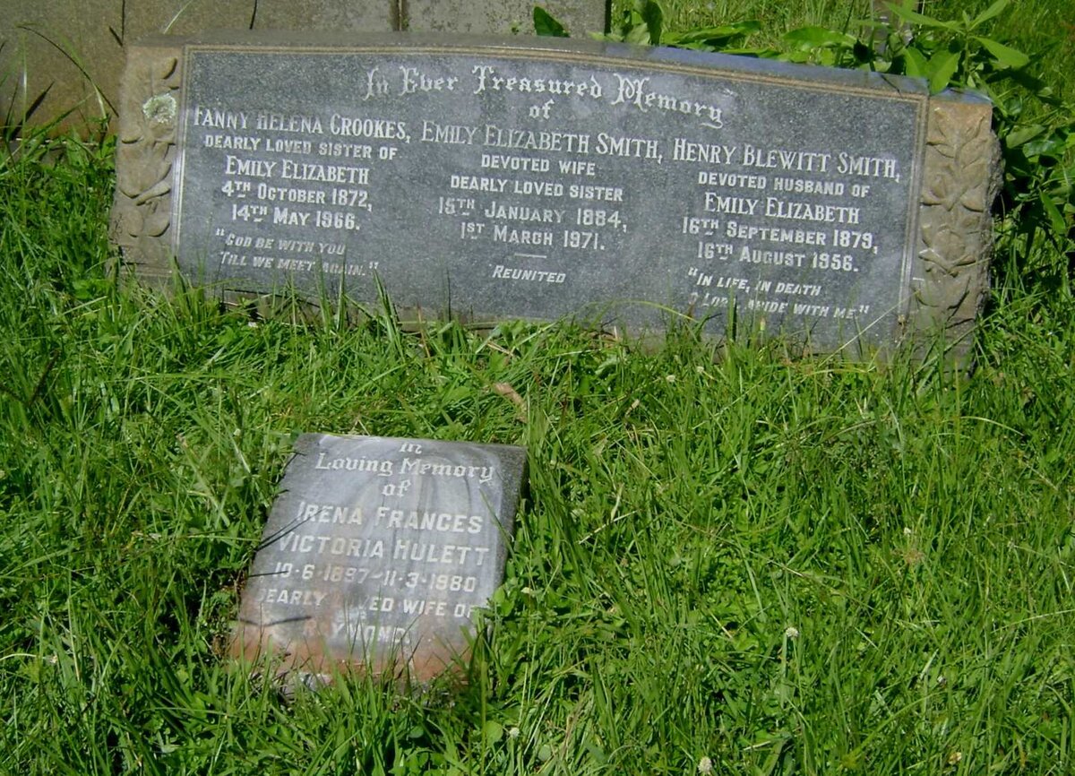 SMITH Henry Blewitt 1879-1956 &amp; Emily Elizabeth 1884-1971 :: CROOKES Fanny Helena 1872-1966