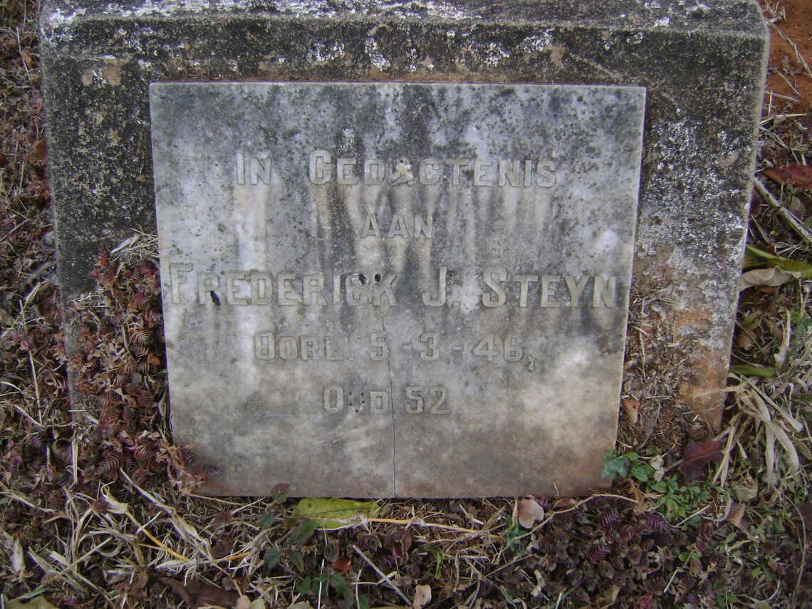 STEYN Frederick J. -1946