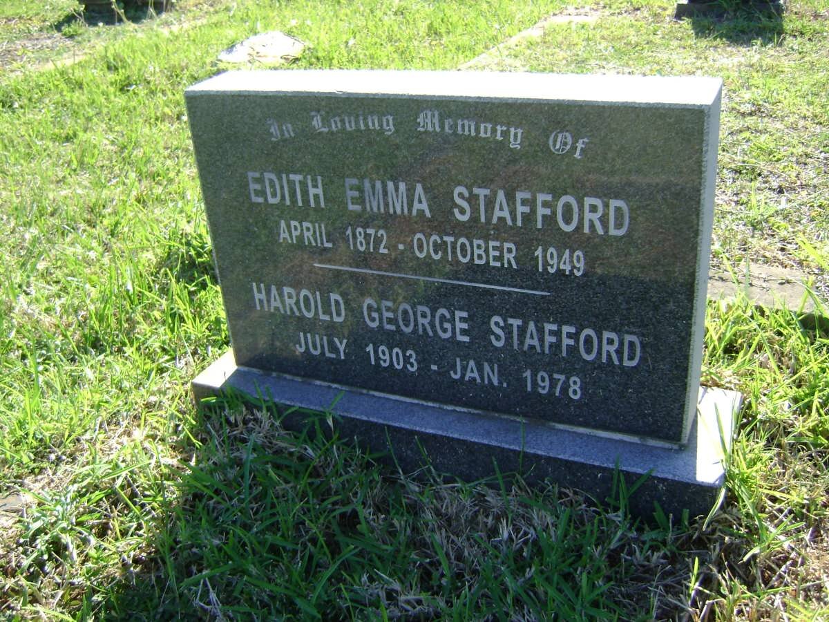 STAFFORD Harold George 1903-1978 &amp; Edith Emma 1872-1949