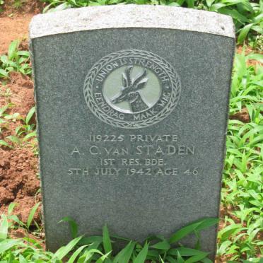 STADEN A.C., van -1942