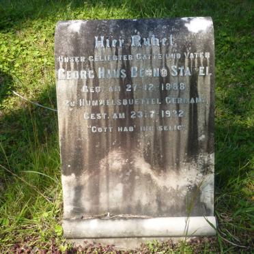 STAPEL Georg Hans Benno 1888-1932