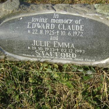 STAFFORD Edward Claude 1925-1972 &amp; Julie Emma 1933-1993