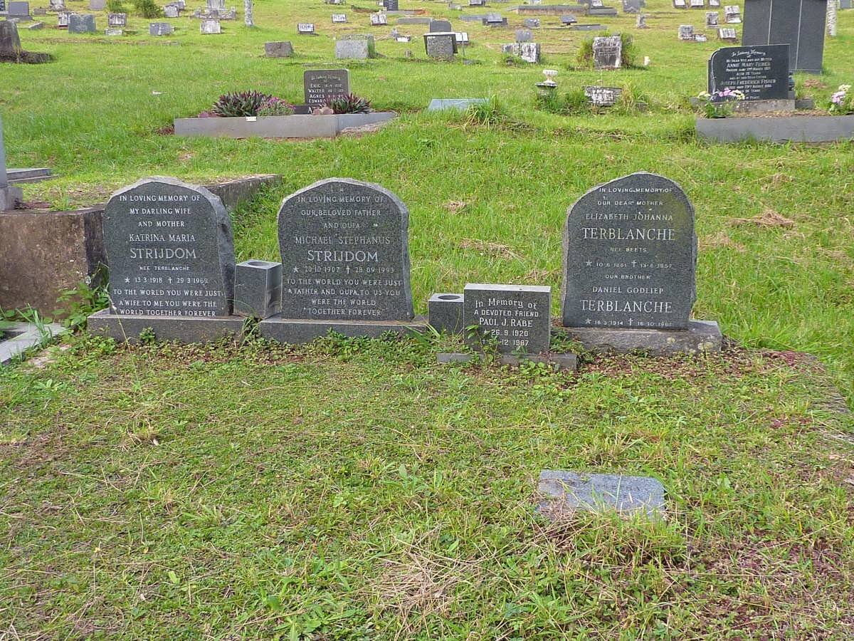 STRIJDOM Michael Stephanus 1907-1993 &amp; Katrina Maria TERBLANCHE 1918-1969