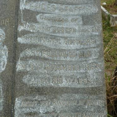 STANILAND Frank 1860-1926 &amp; Frances Stafford 1868-1963 :: GLASS Eda Mary -1979