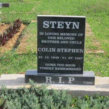STEYN Colin Stephen 1949-1967