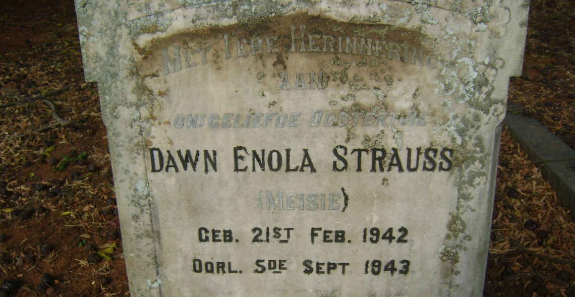 STRAUSS Jacob Johannes 1903-1963 :: STRAUSS Dawn Enola 1942-1943