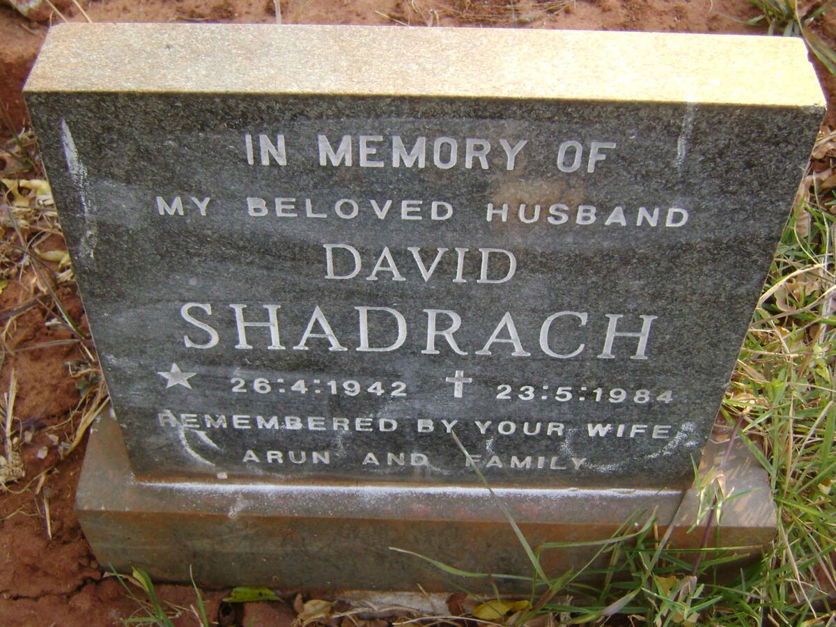 SHADRACH David 1942-1984