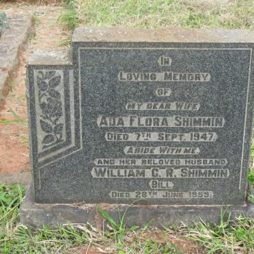 SHIMMIN William C.R. -1959 &amp; Ada Flora -1947