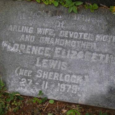 LEWIS Florence Elizabeth nee SHERLOCK -1979