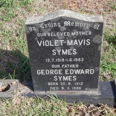 SYMES George Edward 1912-1986 &amp; Violet Mavis 1918-1983
