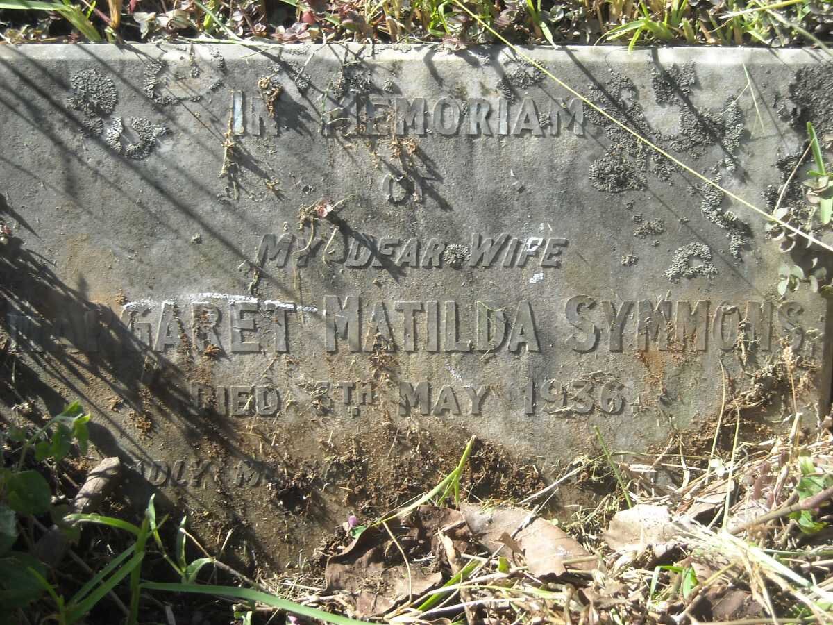 SYMMONS Margaret Matilda -1936