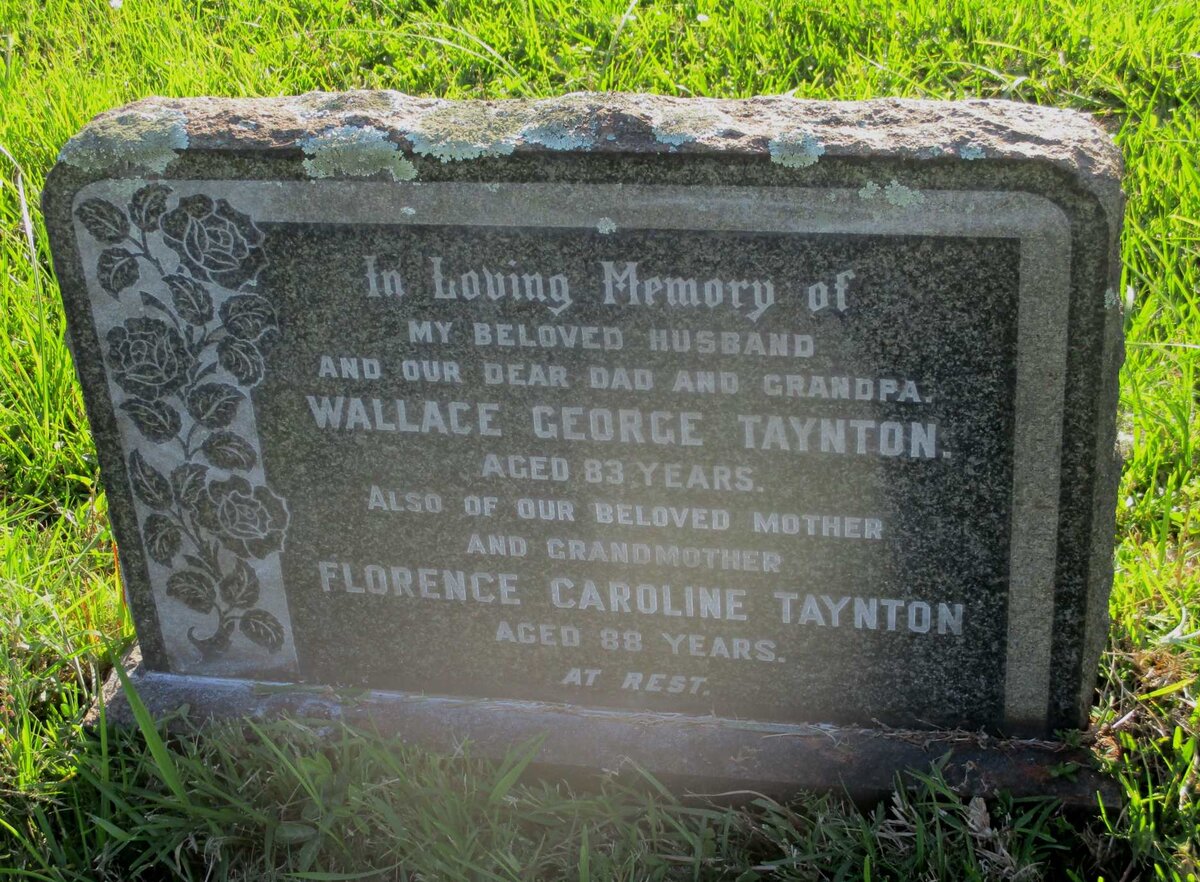 TAYNTON Wallace George &amp; Florence Caroline