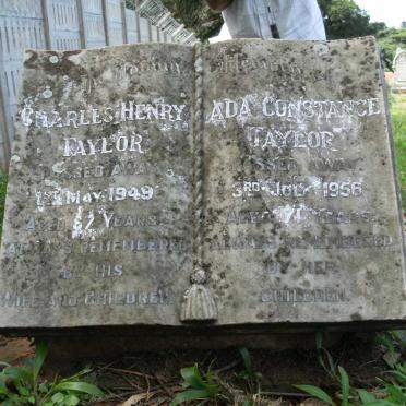 TAYLOR Charles Henry -1949 &amp; Ada Constance -1956