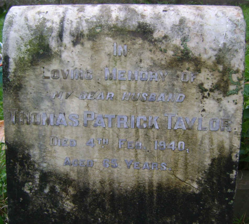 TAYLOR Thomas Patrick -1940