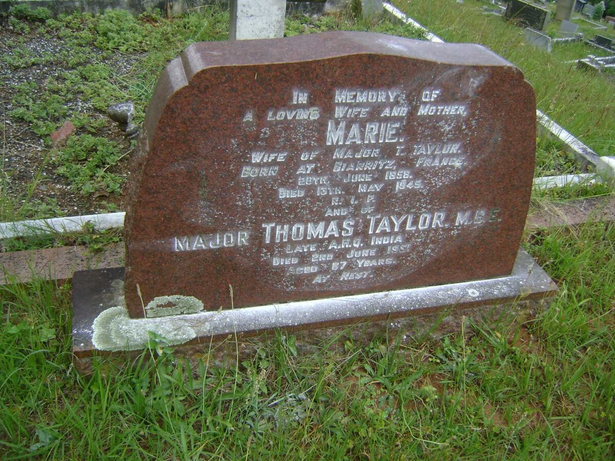 TAYLOR Thomas -1951 &amp; Marie 1856-1945