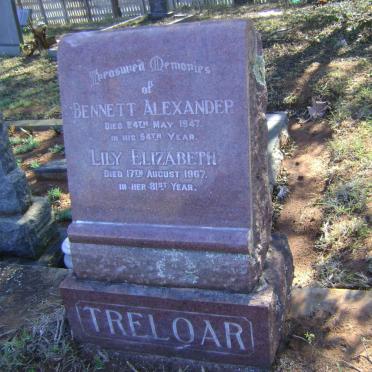 TRELOAR Bennett Alexander -1947 &amp; Lily Elizabeth -1967